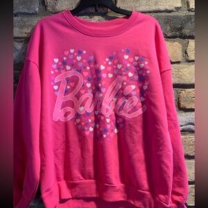 Girls XL Barbie Valentines Day sweatshirt NWT